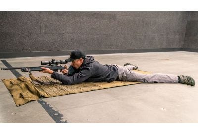 Prone shooting stance