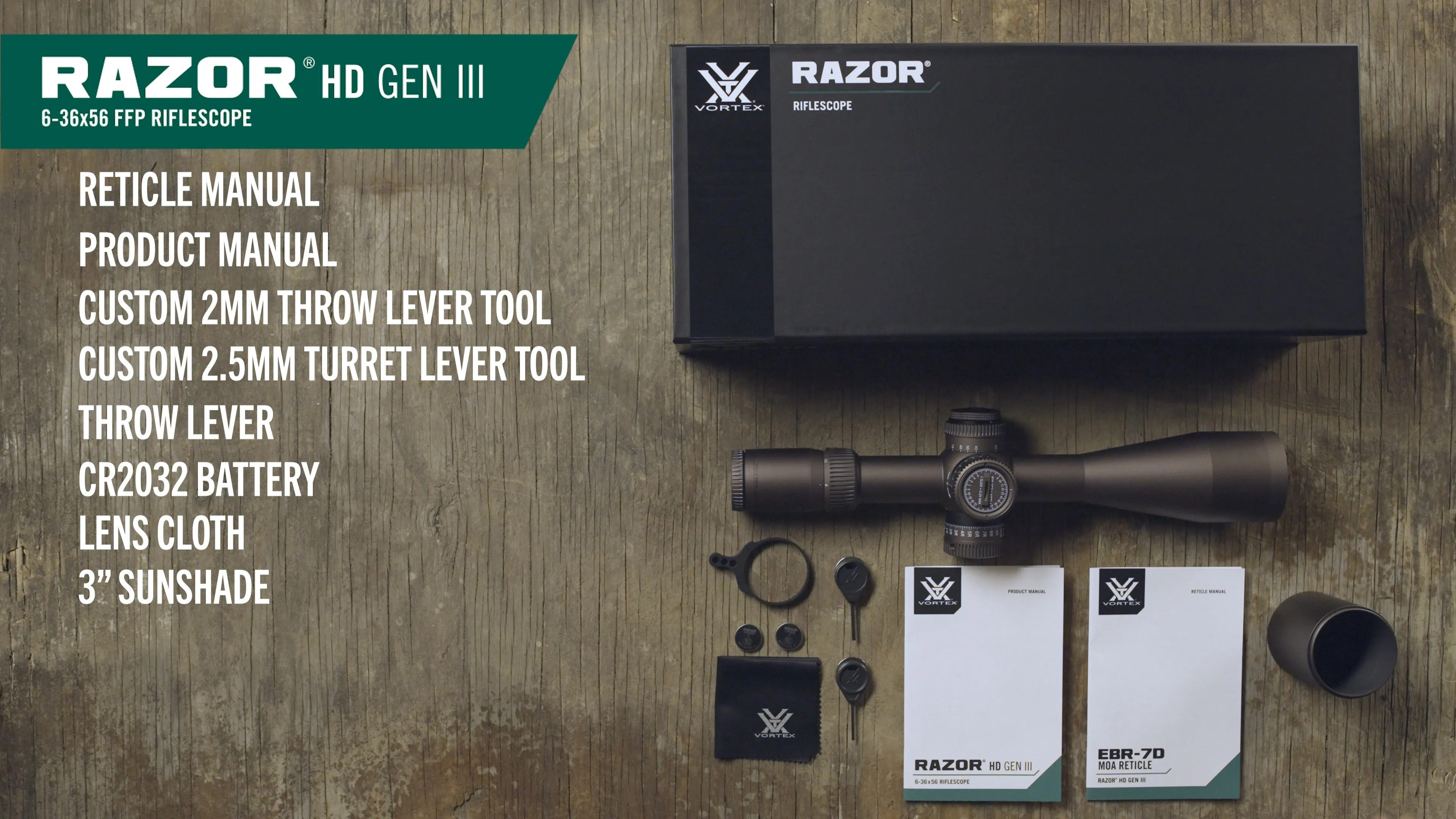 Razor HD Gen III 6-36x56 FFP