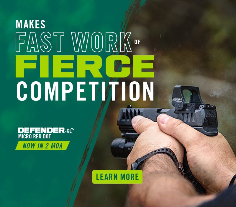 Defender-XL™ Red Dot Now in 2 MOA